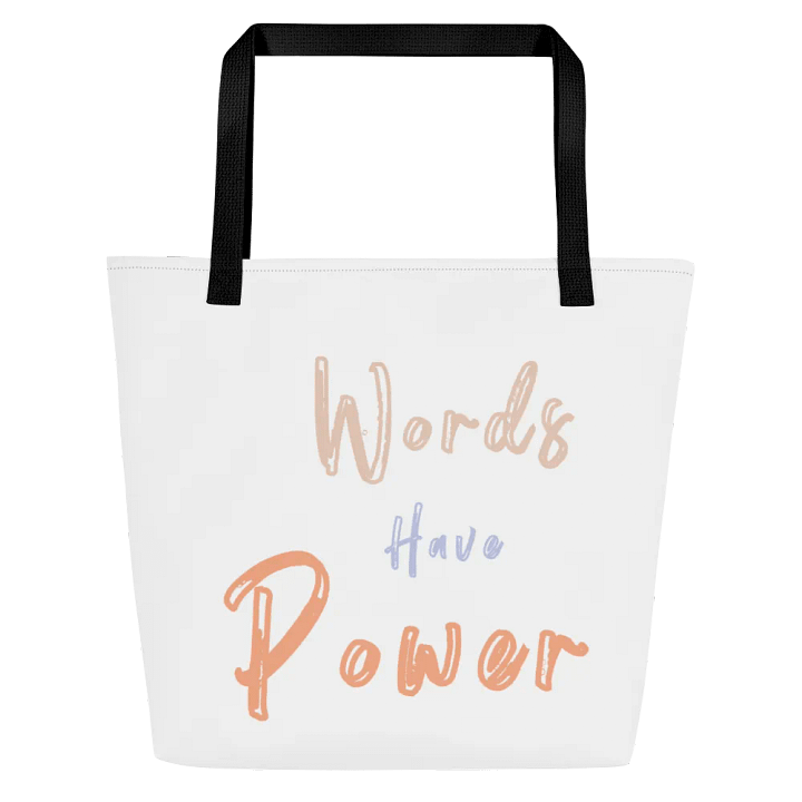 Words Have Power Tote Bag product image (1)