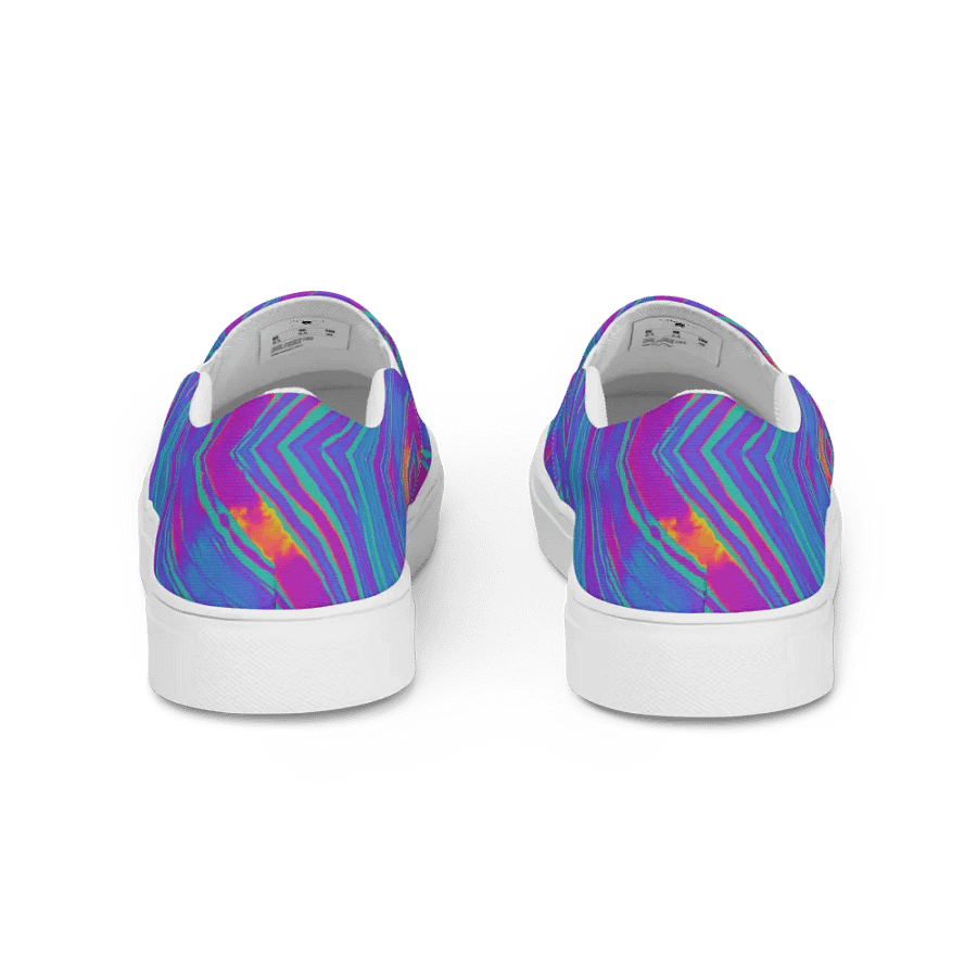Neon Dreams Glitch Art Slip-Ons product image (4)