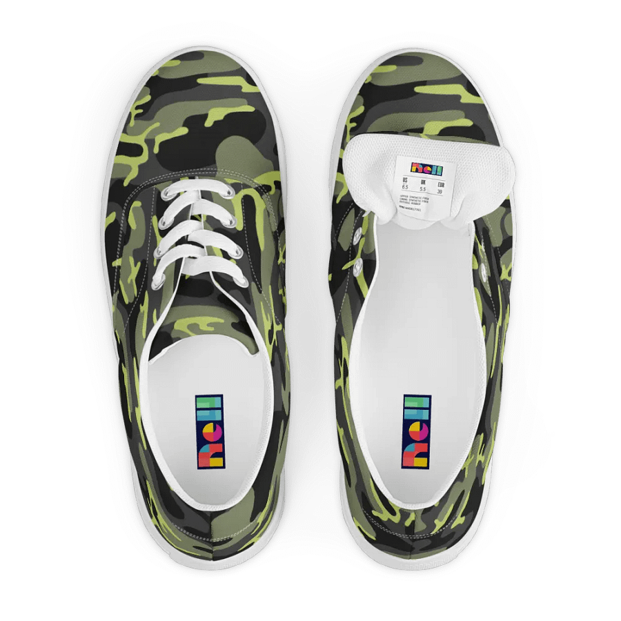 Tactical Chic: Women's Camo Canvas Sneakers product image (6)