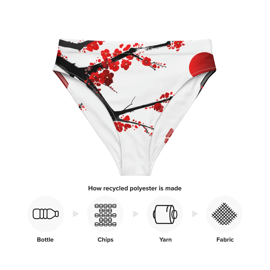 Blossom Burst - EcoChic High-Waisted Bikini Bottom product image (3)