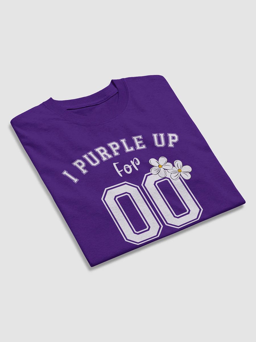 Purple Up For Military Child Month Tee For Women With Flowers product image (3)