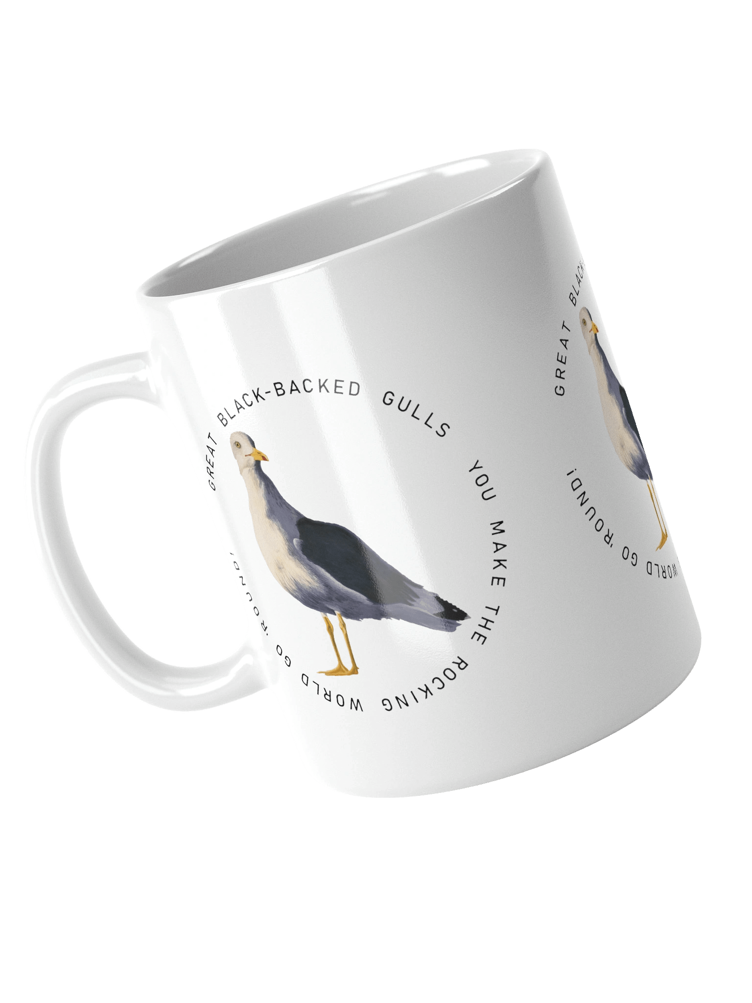 Black-Backed Gulls white mug product image (3)