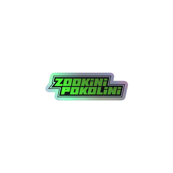 Zookinipokolini Logo Holographic Sticker product image (1)