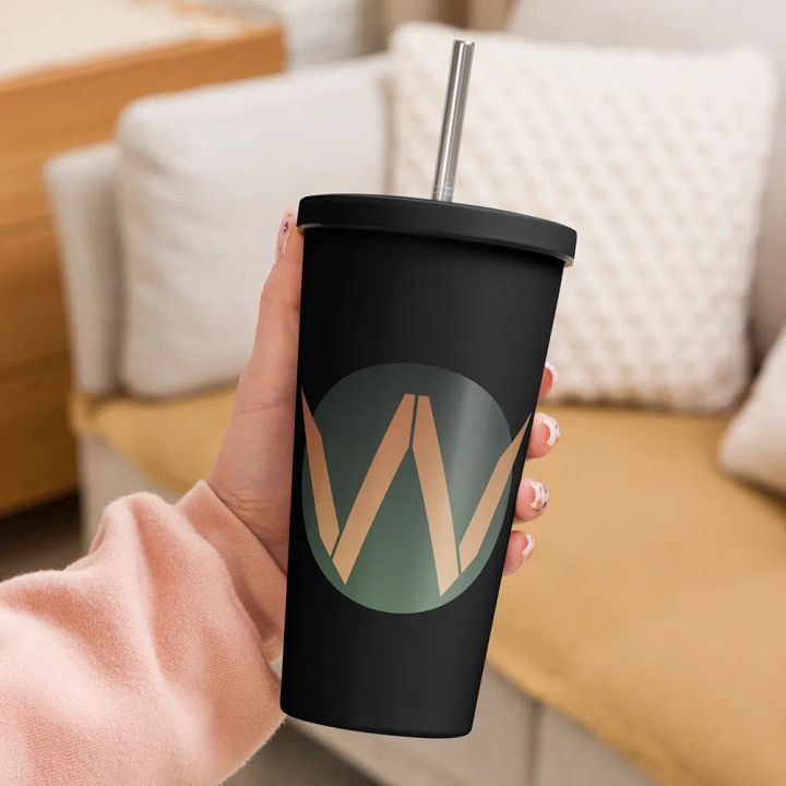 SpartanWarGames.com - Logo Insulated Tumbler with a Straw product image (1)