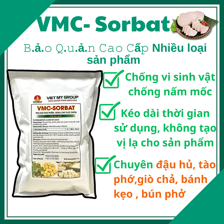 VMC SORBATE CHẤT BẢO QUẢN AN TOÀN ĐẠT CHỨNG NHẬN product image (1)