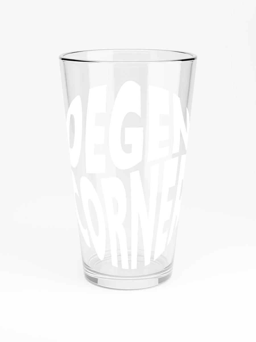 Degen Corner - Pint Glass (light logo) product image (3)