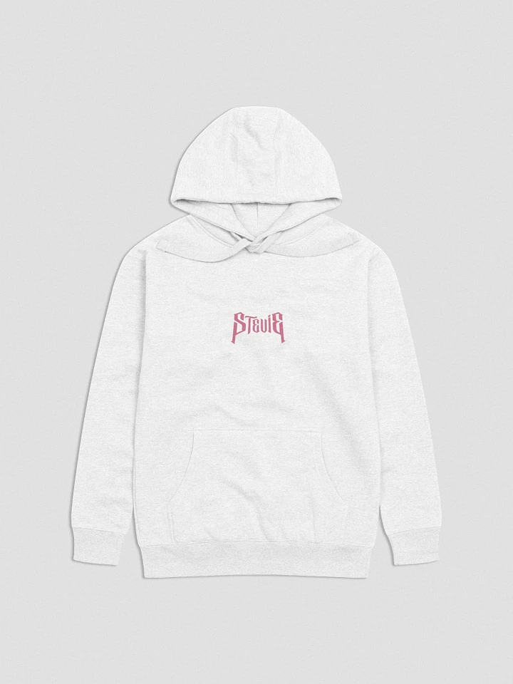Premium Hoodie Stevie FKN Life (White/red) product image (1)