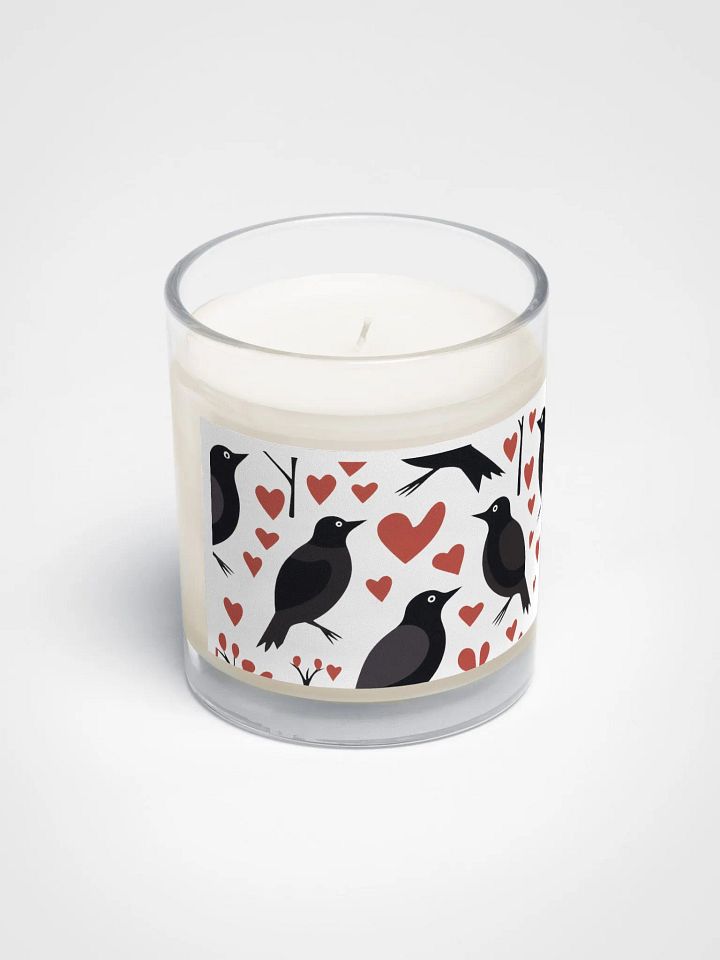 🌙 Enchanting Black Birds & Red Hearts Soy Candle 🕯️ product image (2)