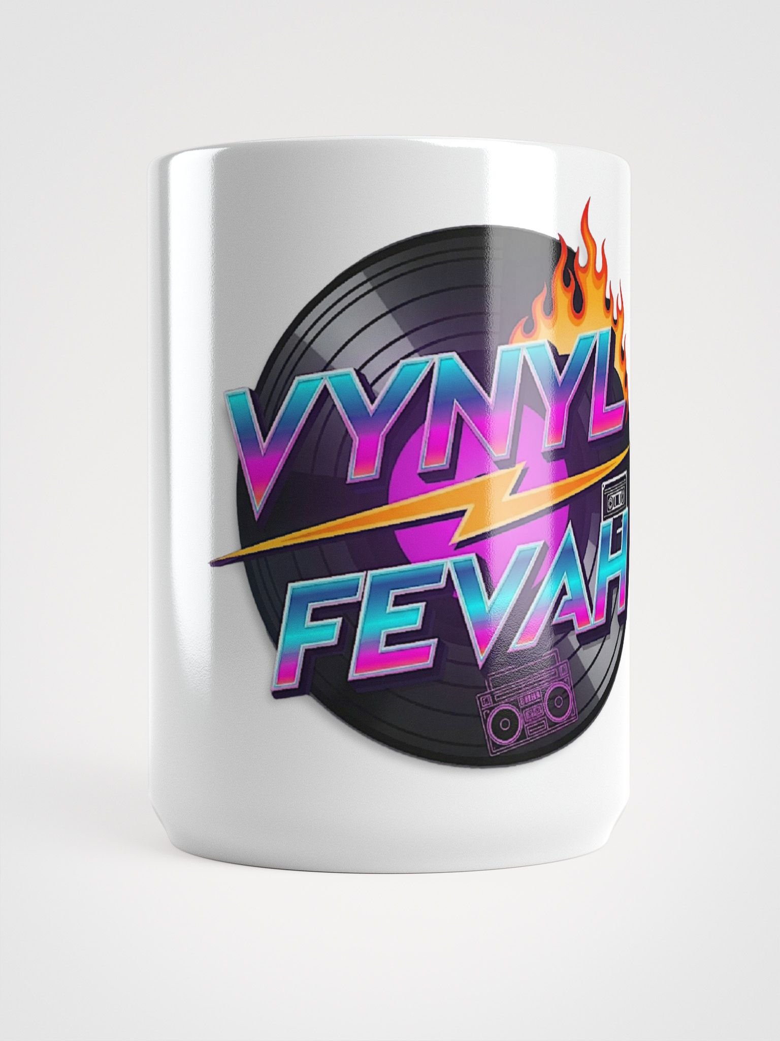 VYNYL FEVAH COFFEE MUG: BREWED FOR ROCK product image (6)