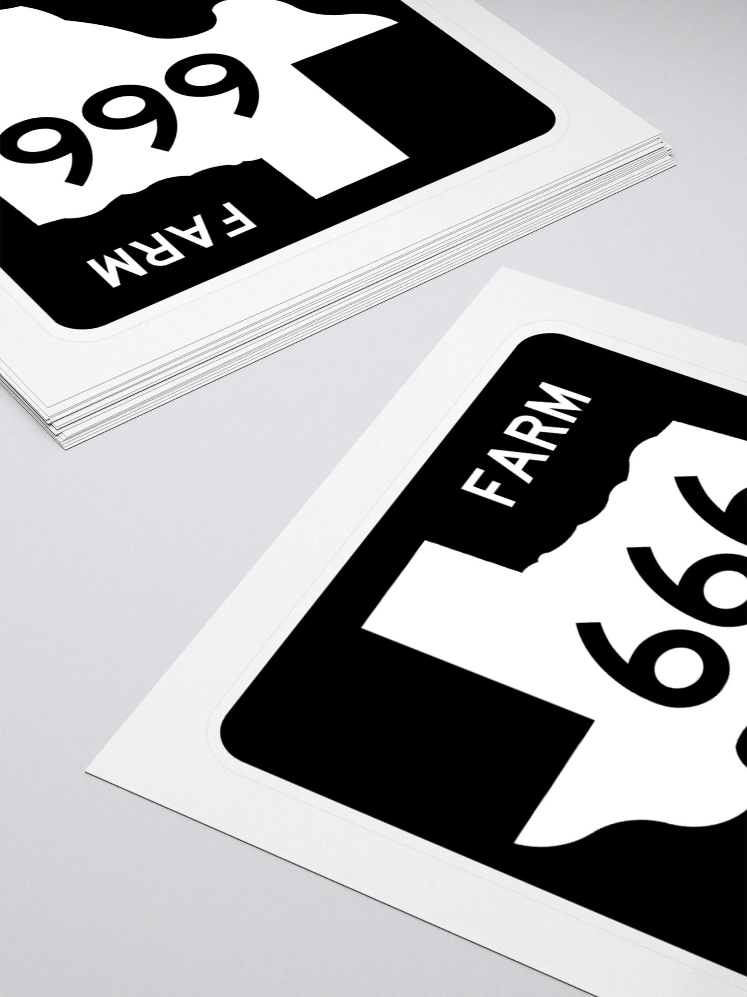 Texas Farm Road Sign FM 666 Sticker product image (4)
