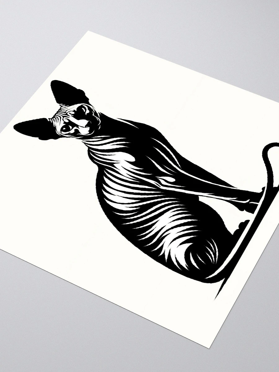 Kiss Cut Stickers: Sphynx Monochrome product image (3)