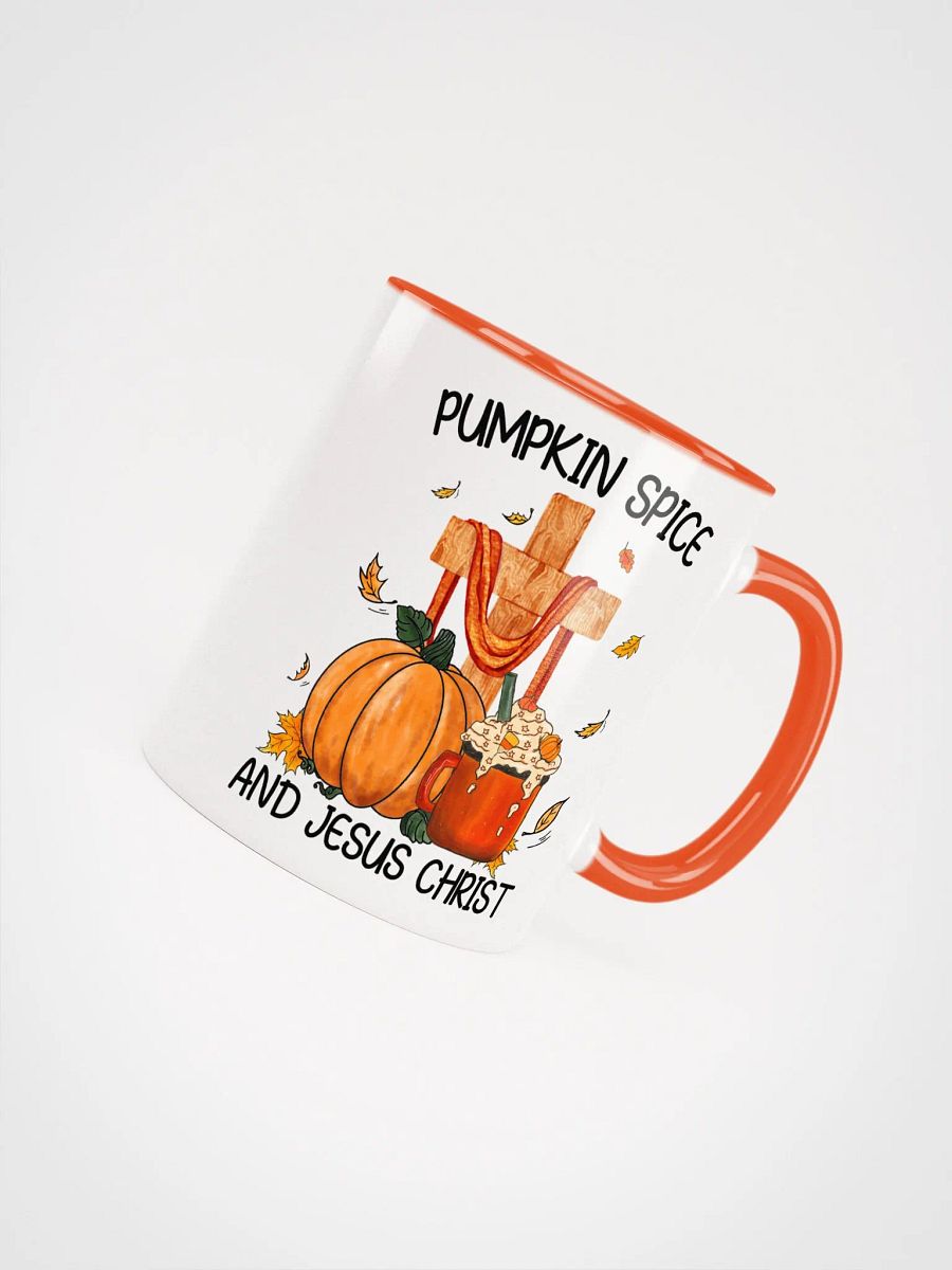 Pumpkin Spice and Jesus Christ Ceramic Mug product image (5)