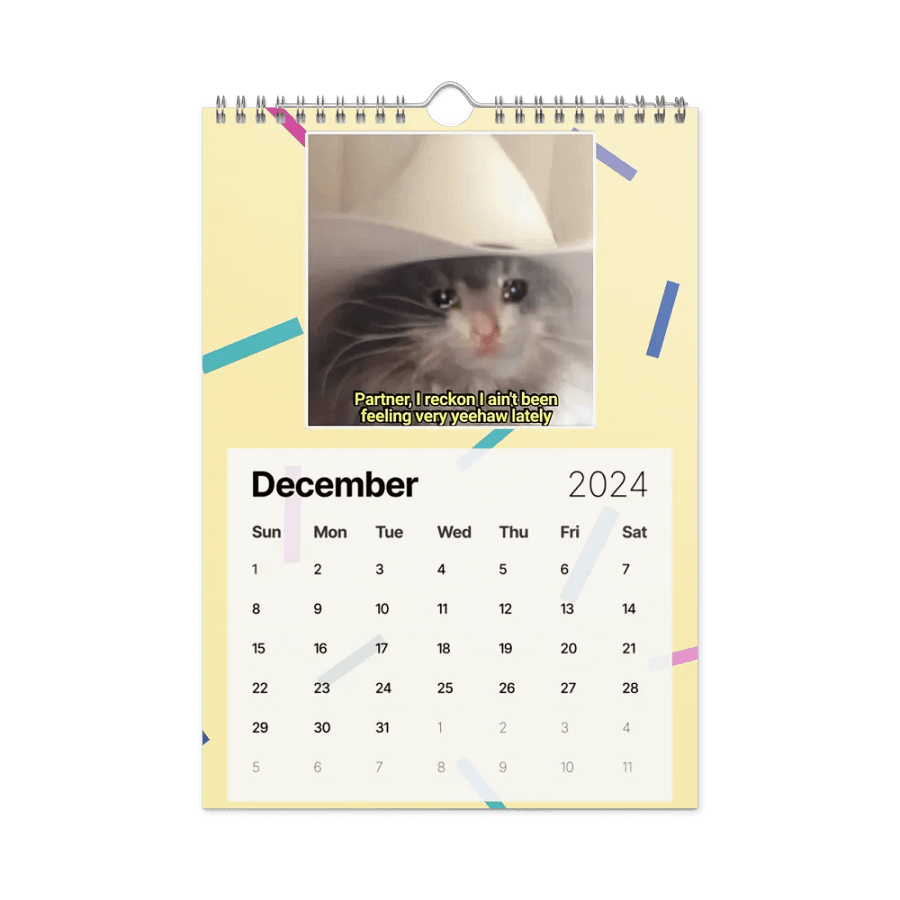 Wall Calendar (2024): Meme Cats product image (6)