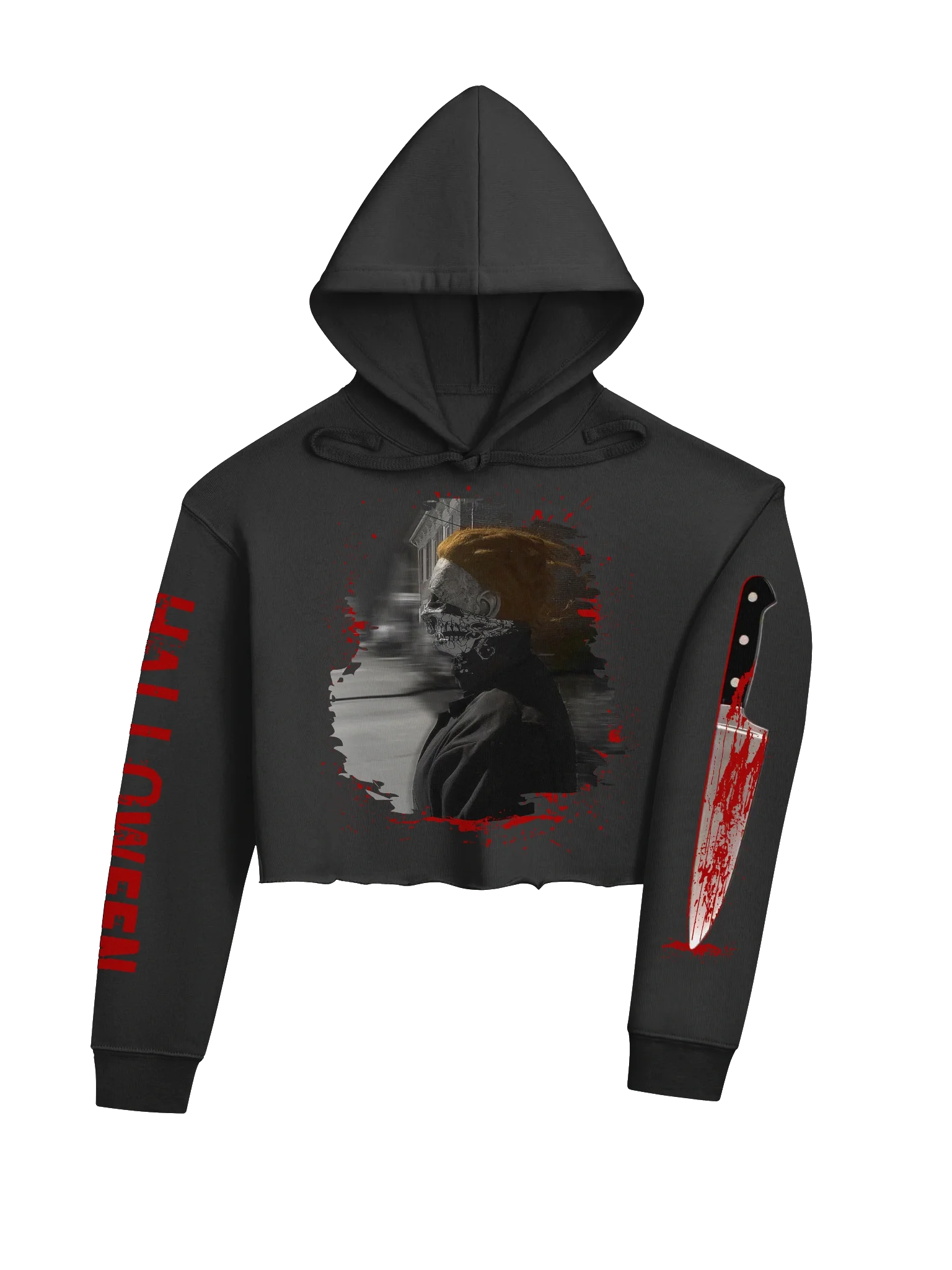 Thug Michael Myers Fleece Crop Hoodie product image (4)