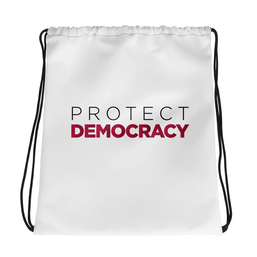"Protect Democracy" Drawstring Bag product image (1)