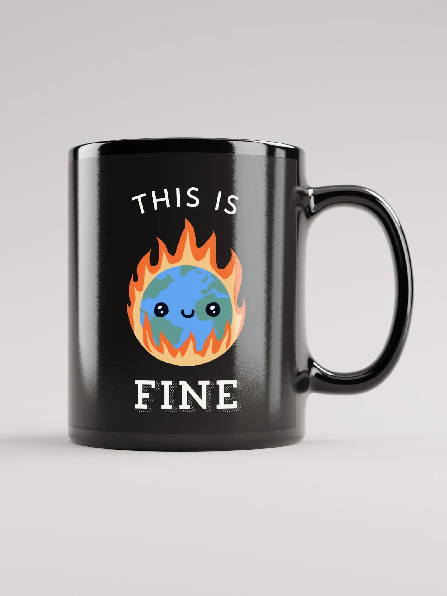 This is Fine Global Meltdown Black Mug product image (1)