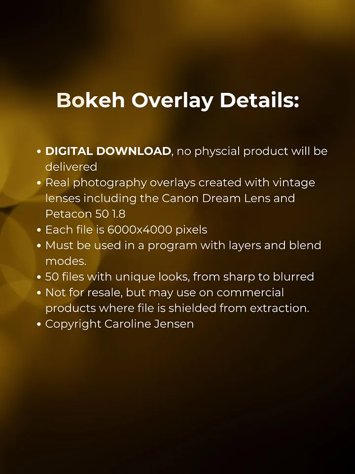 Vintage Lens Bokeh Overlays product image (2)
