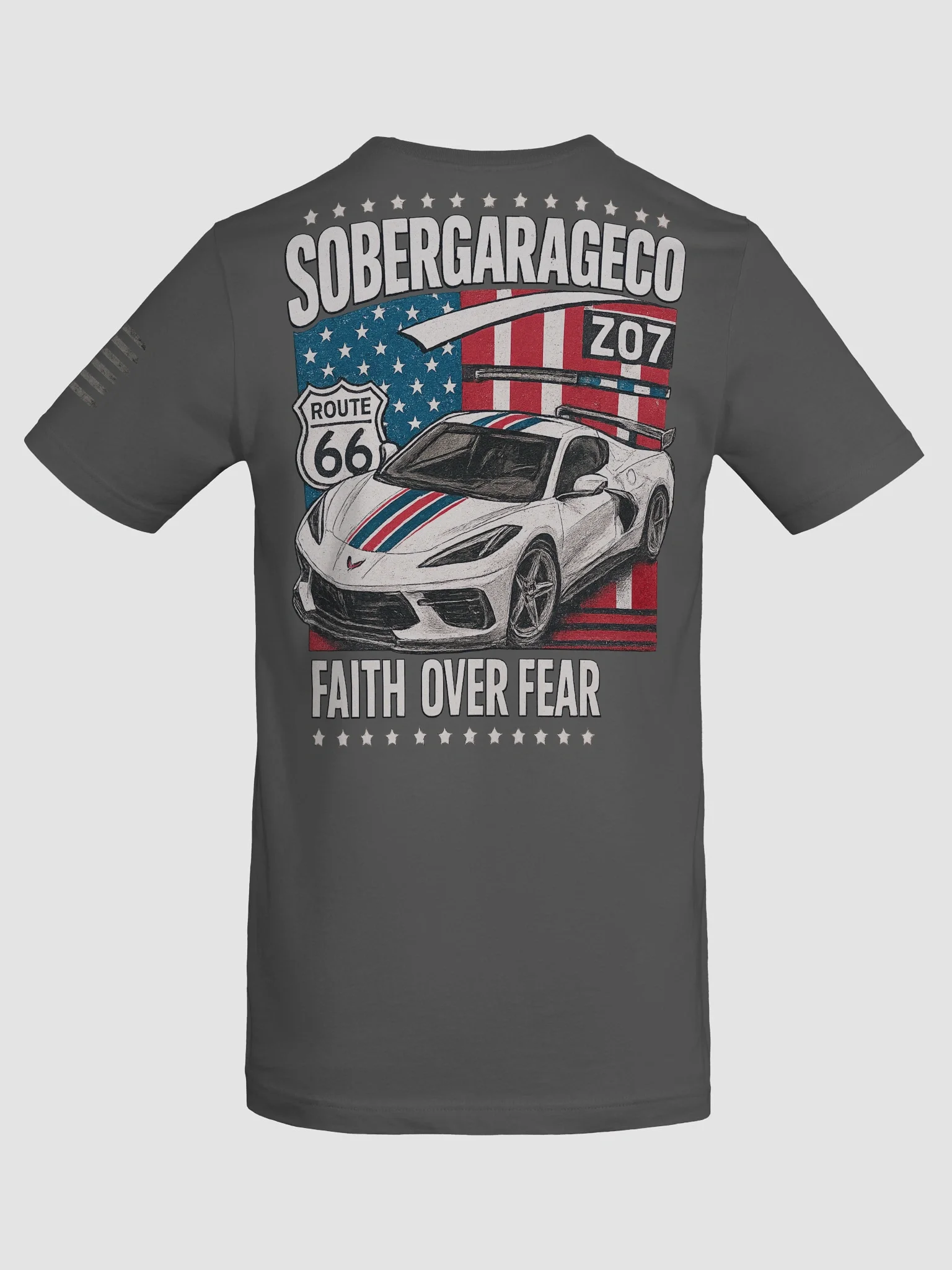 ZO7 C8 Corvette Sober Garage CO Stylized T-Shirt product image (77)