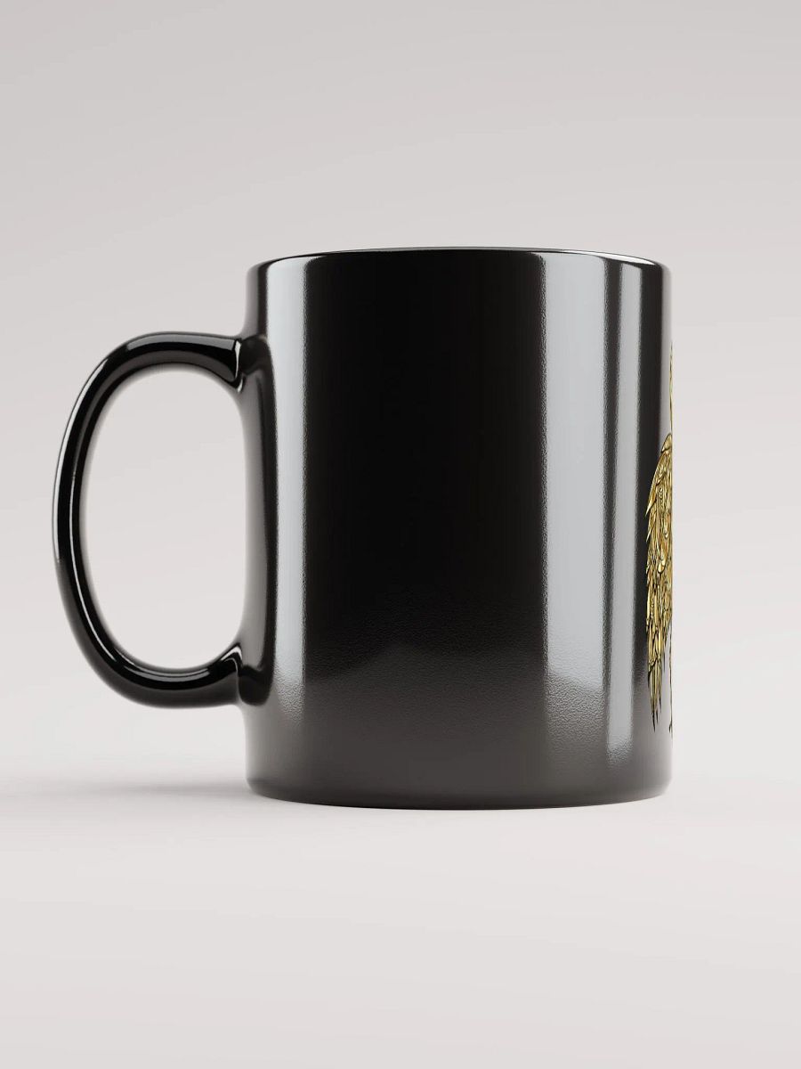 Golden Crane Coffee Mug (Black Mug) product image (11)
