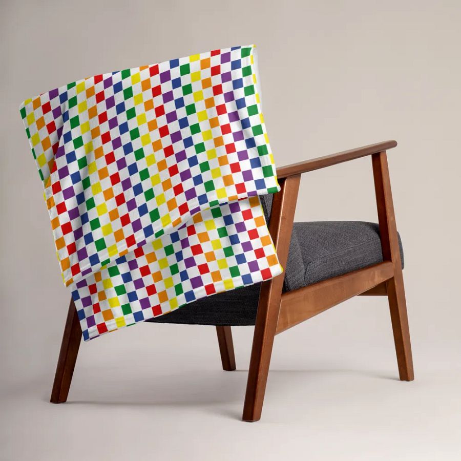 Cozy Pride Checks Blanket for Kids product image (3)