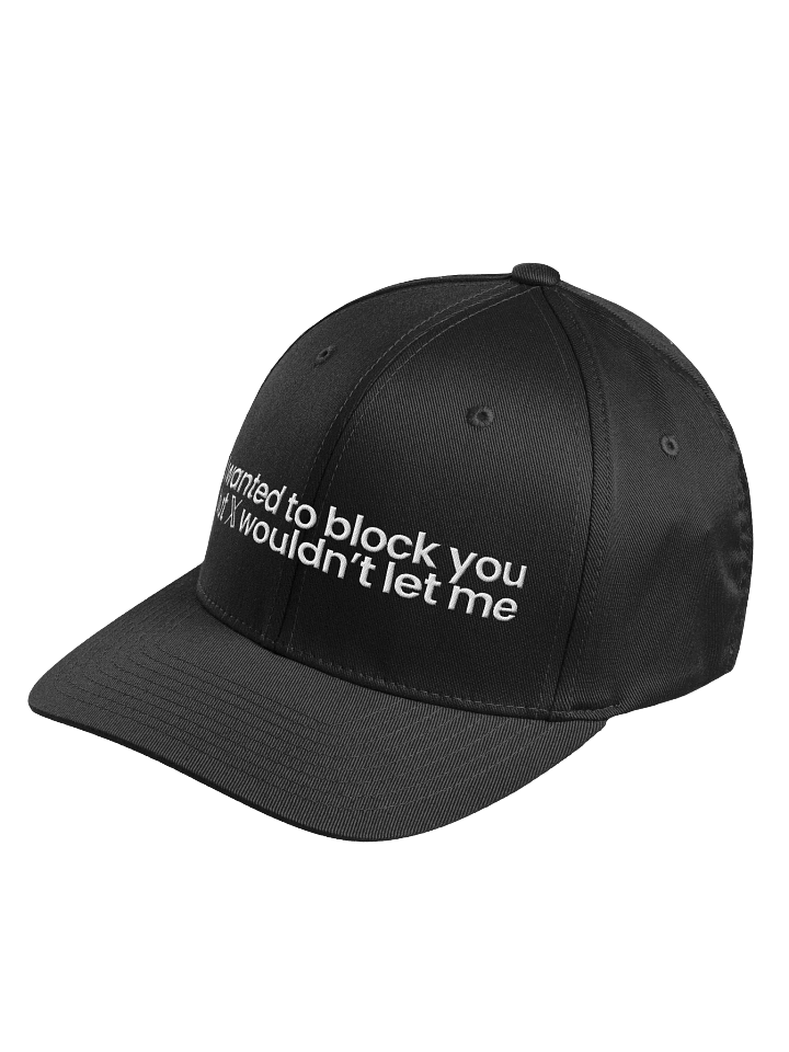 Blocked On X Structured Fitted Cap - Black product image (2)