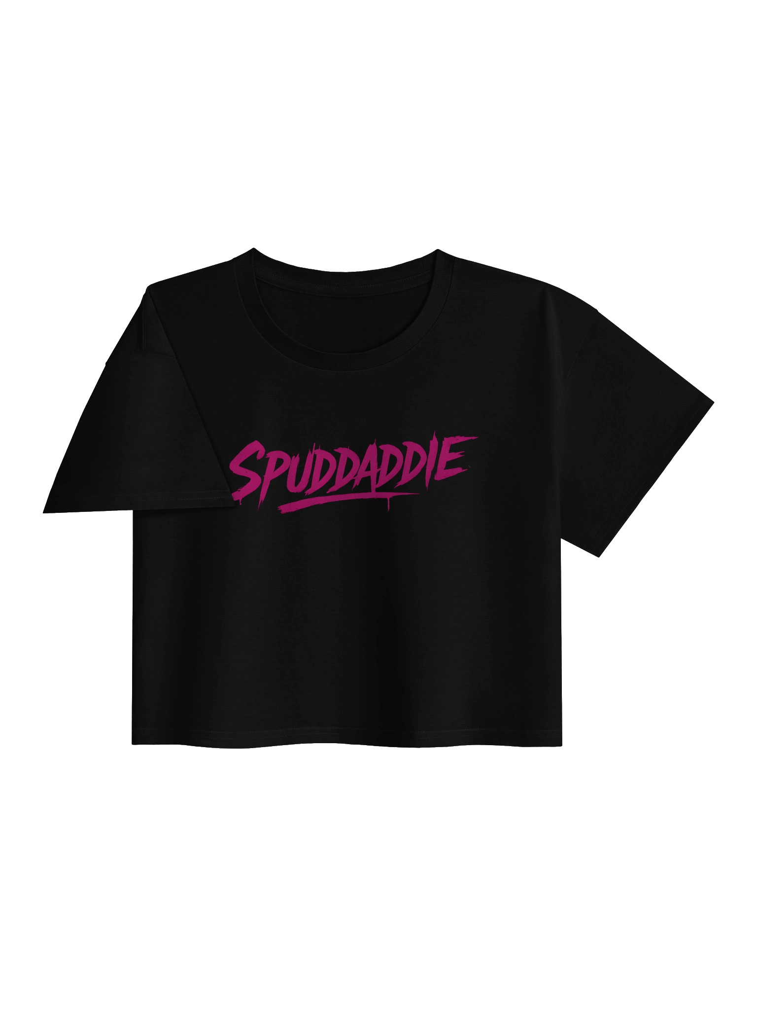 SpudDaddie Neon Magenta Crop Tee product image (3)