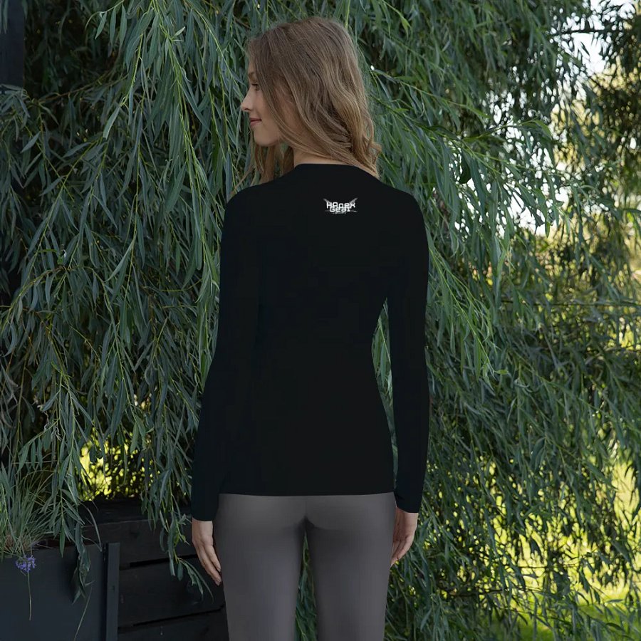 Women's Rash Guard - Black - White HApex Gear White Logo product image (11)