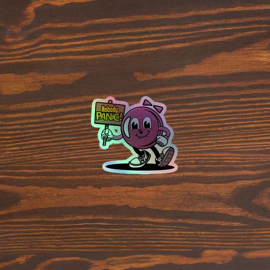 Panic Prevention Holographic Sticker product image (3)