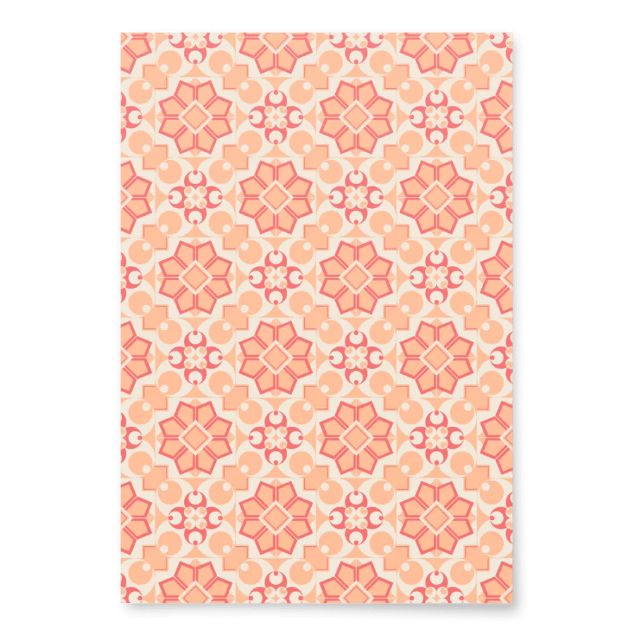 Peach Mosaic Wrapping Paper product image (1)