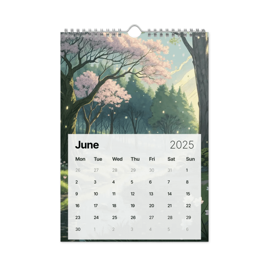 MAGICAL ANIME SEASONS WALL CALENDAR 2025 product image (8)