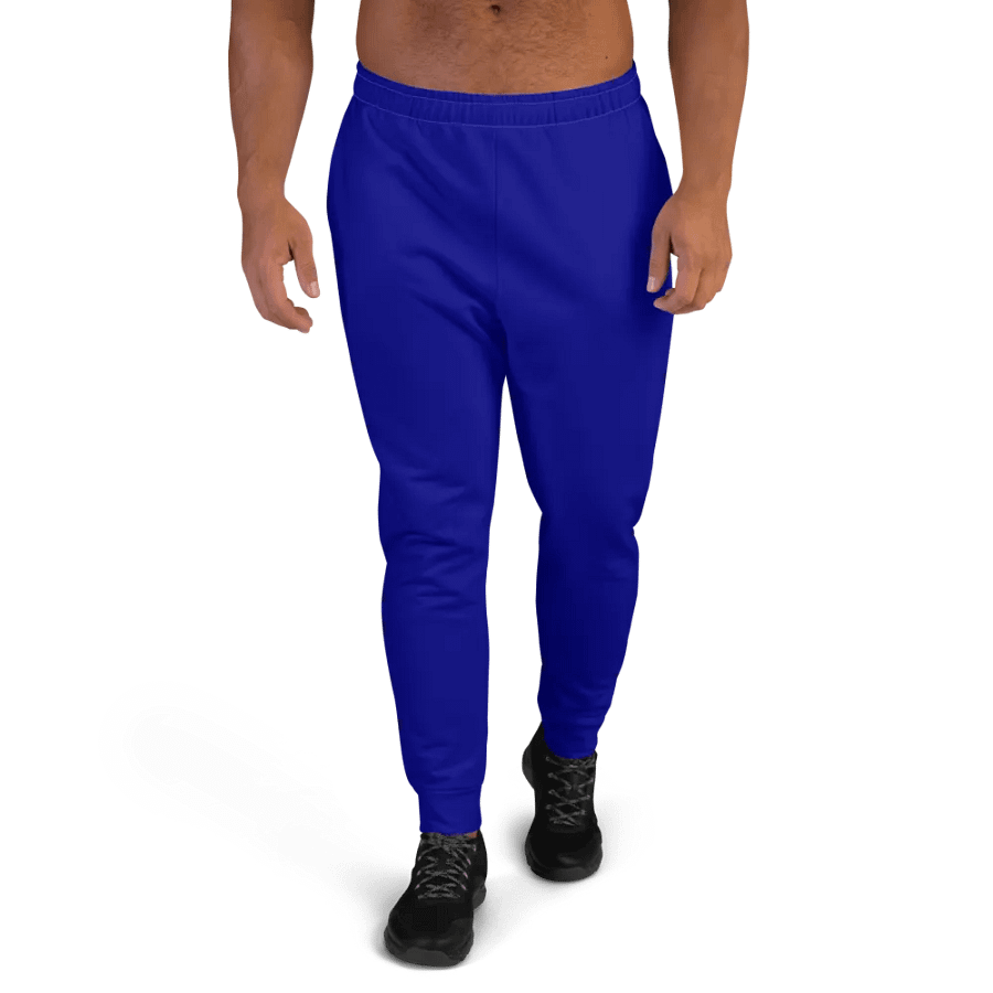 Plain Color Navy Blue Joggers product image (1)