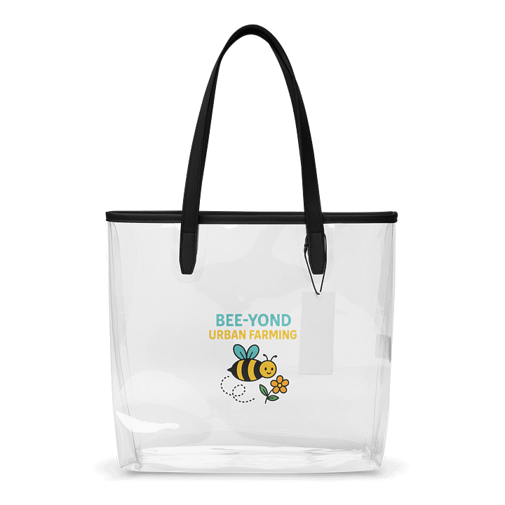 BEE-YOND Urban Farming Clear Tote Bag product image (1)