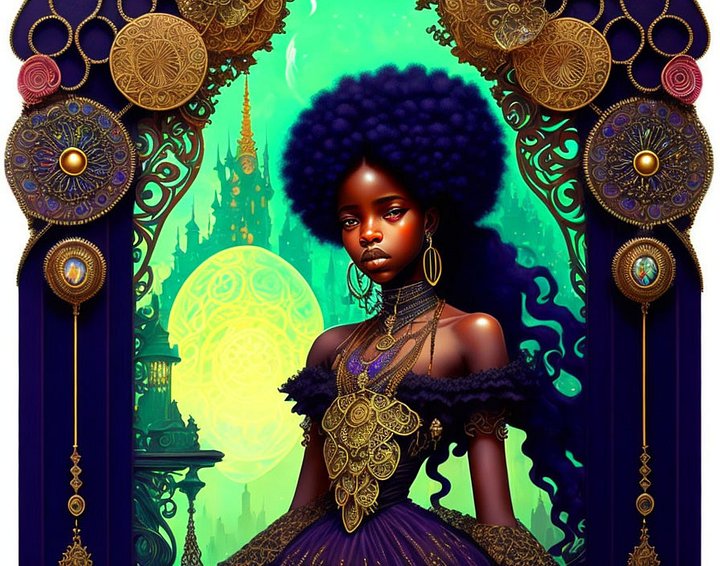 Afro Princess - Art Print product image (1)