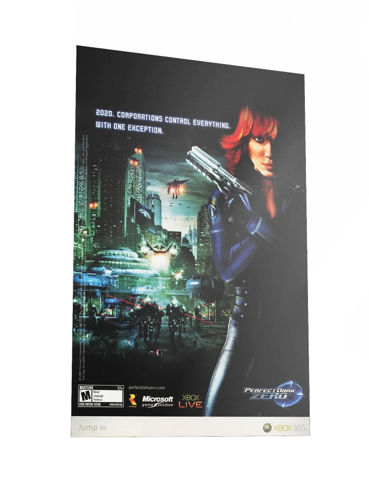 Perfect Dark: Zero (Xbox 360) - Promotional Poster/Flyer product image (2)