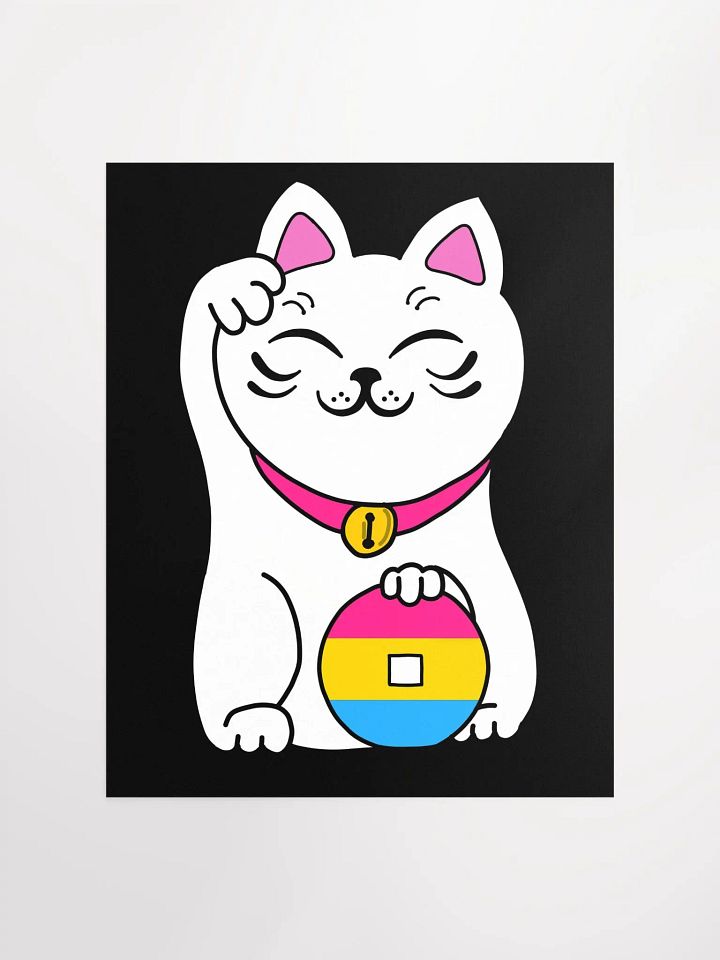 Maneki neko pansexual pride poster product image (1)
