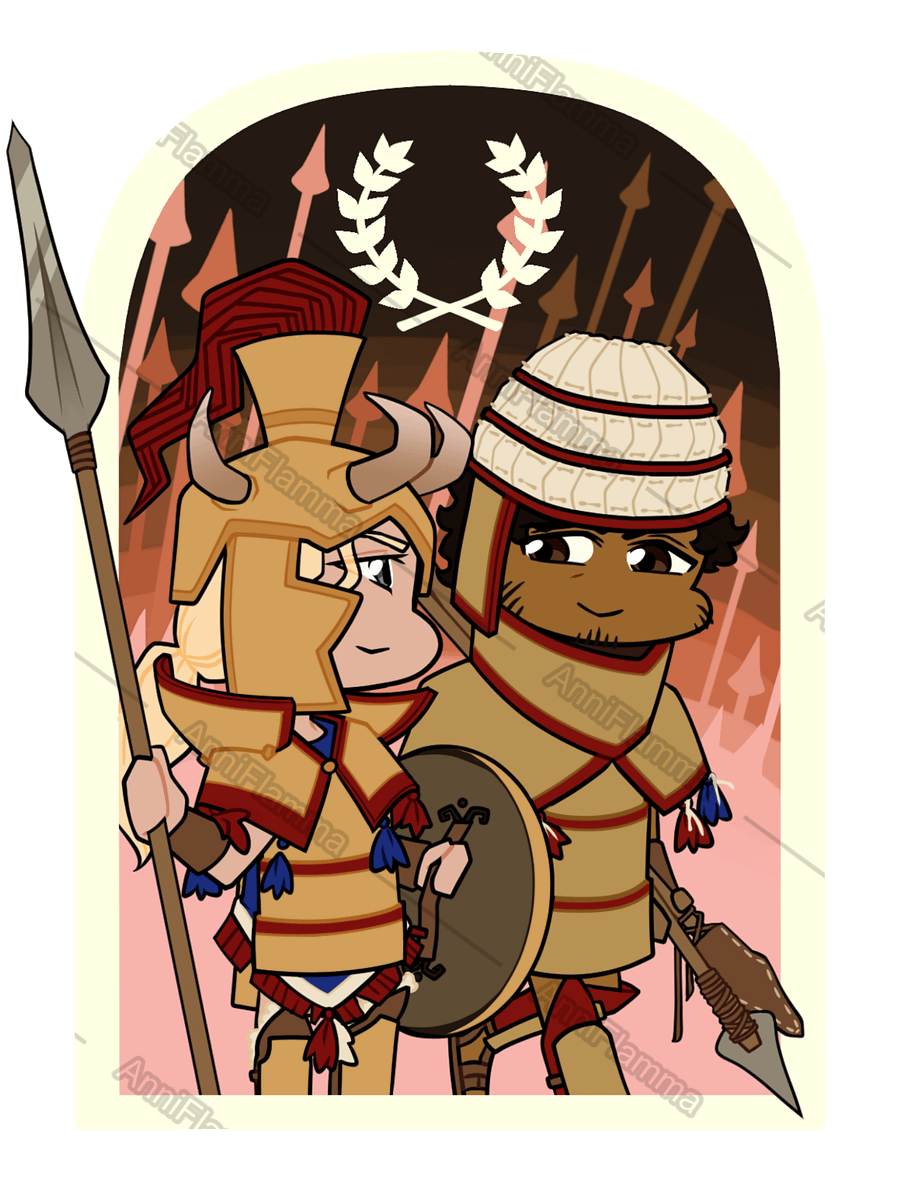 [PRE-ORDER] Achilles and Patroclus | Double-Sided Acrylic Keychain product image (3)