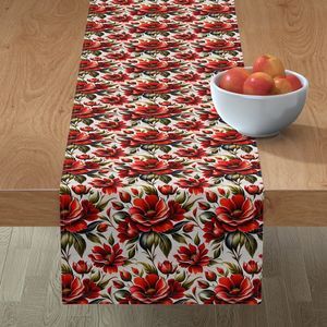 Seamless Pattern - Painted Red Roses on White product image (8)