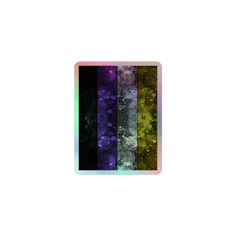 Nonbinary Pride Flag Sticker (Textured Variation) product image (1)