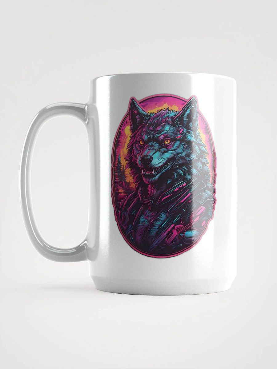 Neon Wolf Heat-Resistant Mug product image (6)