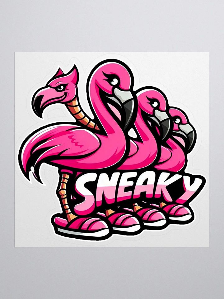 S3 Sneaky Flamingos Team Sticker product image (1)