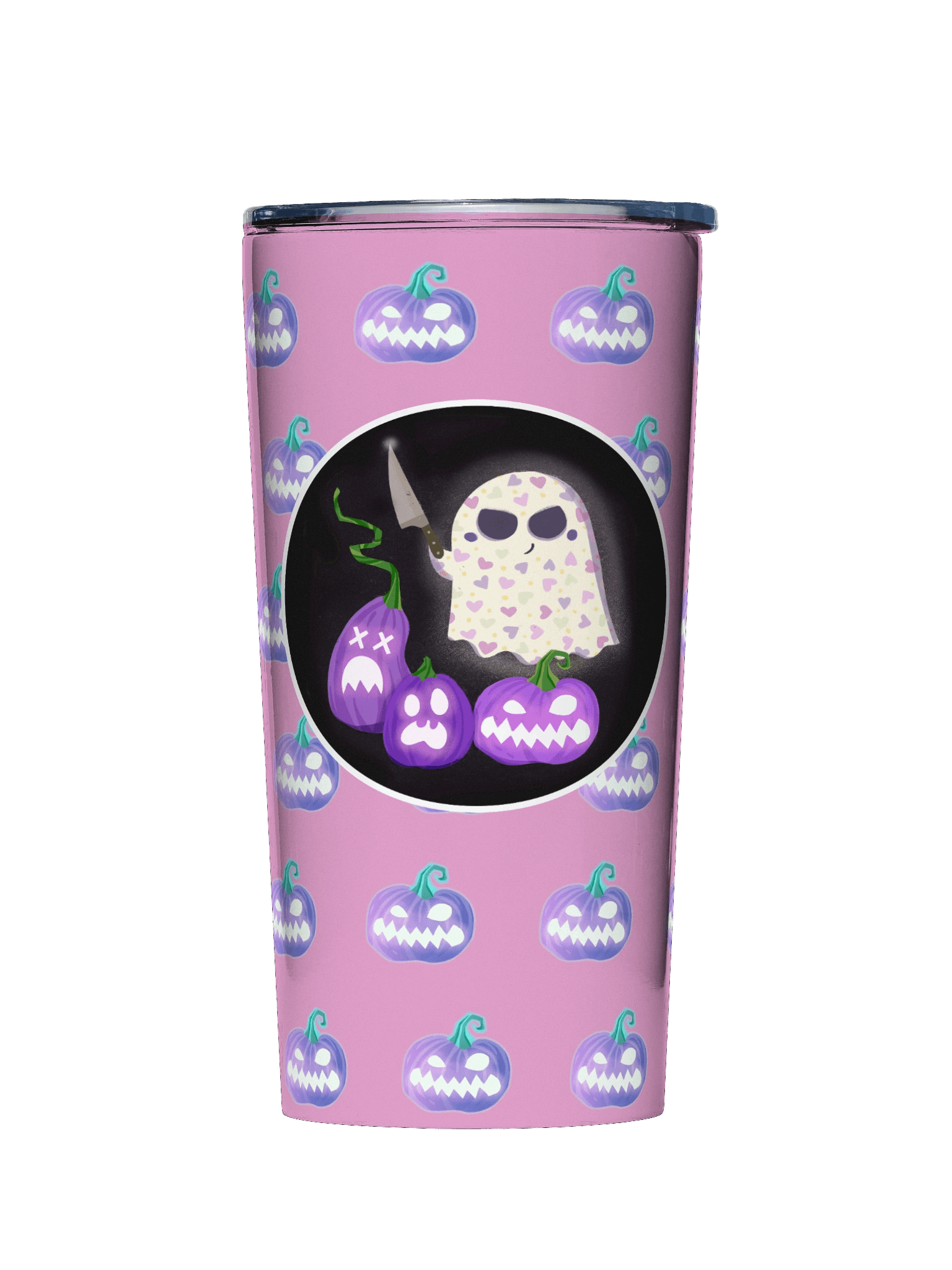 Little Ghost Pumpkin Carver in Purple - Stainless Steel Tumbler product image (3)