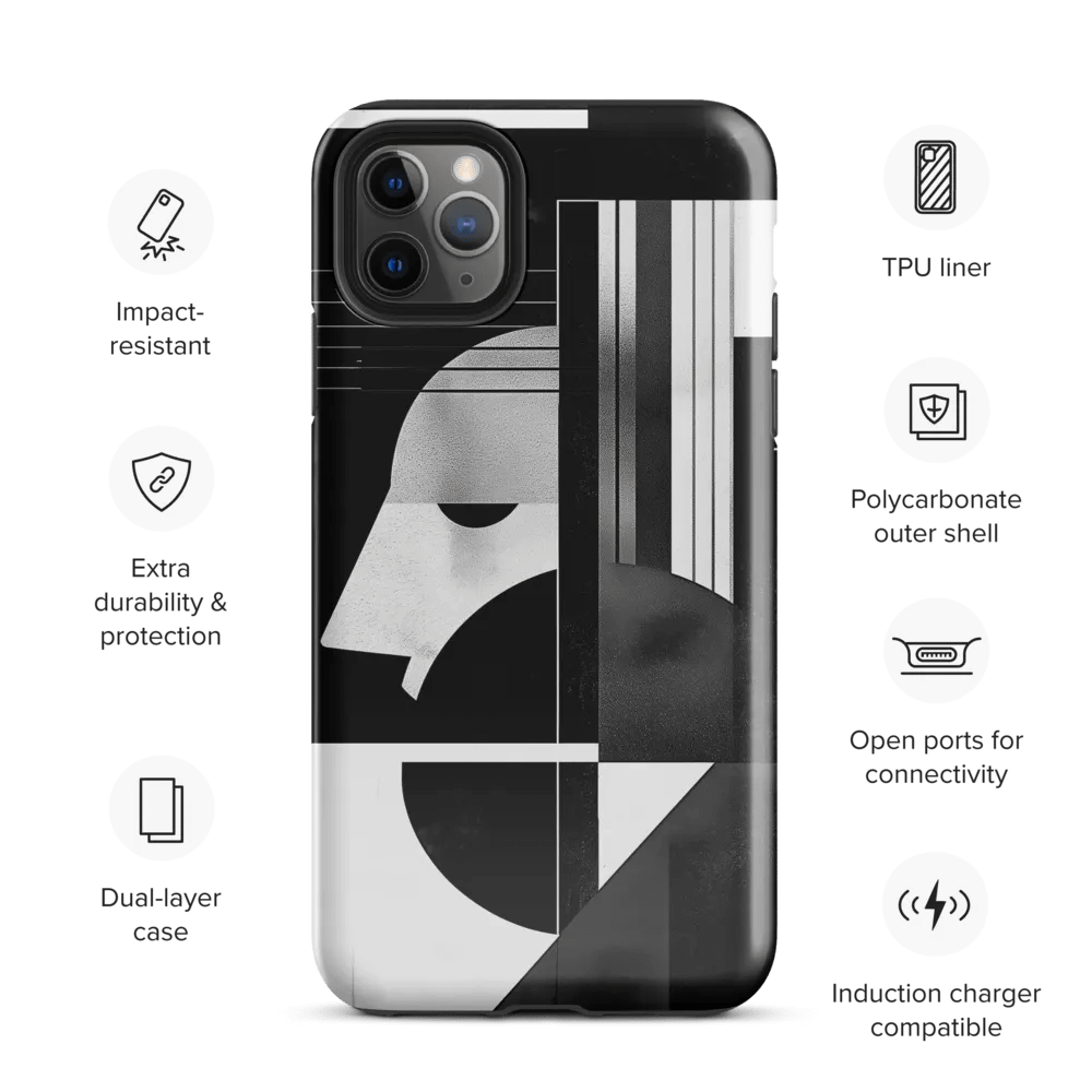 Abstract Persona 007 (Black) (Iphone Tough Case) product image (3)