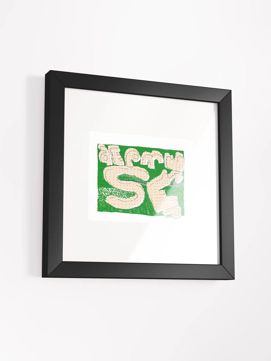 depressed Panel Card Print Framed product image (1)