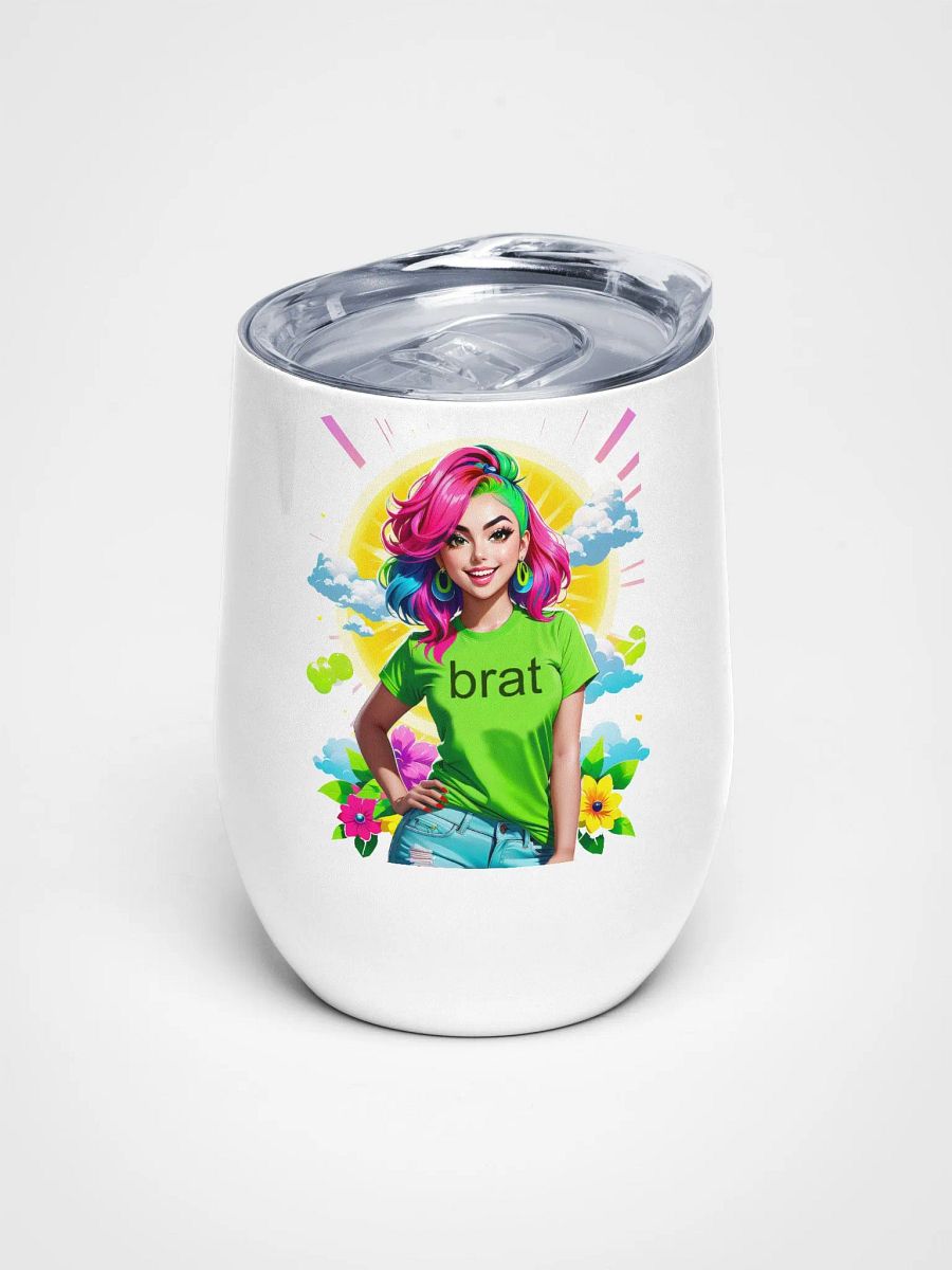 Brat - Wine Tumbler Cup - 12 oz - High-Grade Stainless Steel - v5 product image (1)