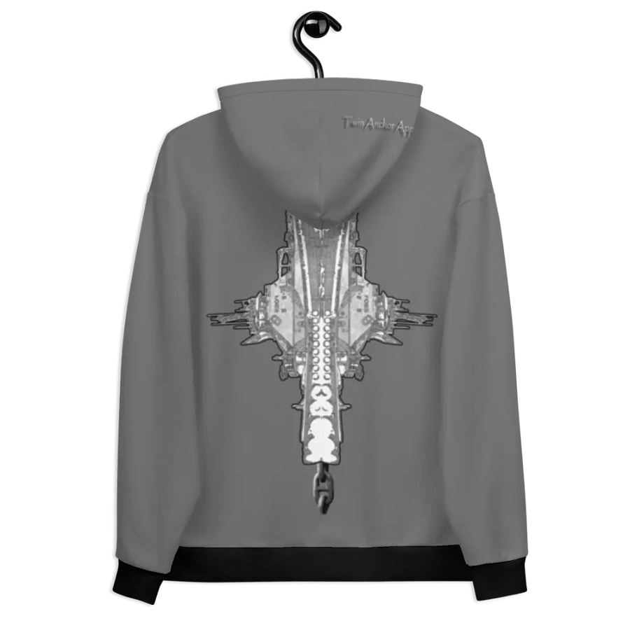 Gray Foss double tug Sketch Hoodie product image (9)