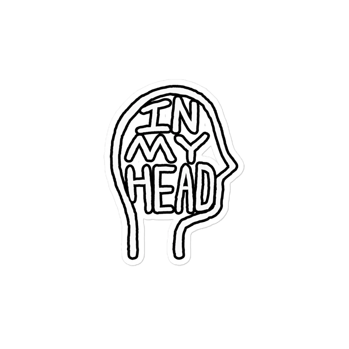In My Head (lined design) magnet product image (2)