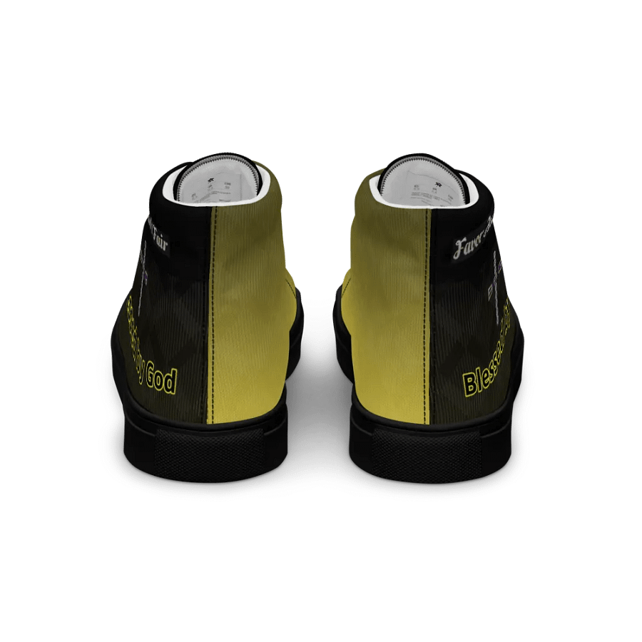 BBG Diamond Cross Black and Gold High Tops - Black Soles product image (2)