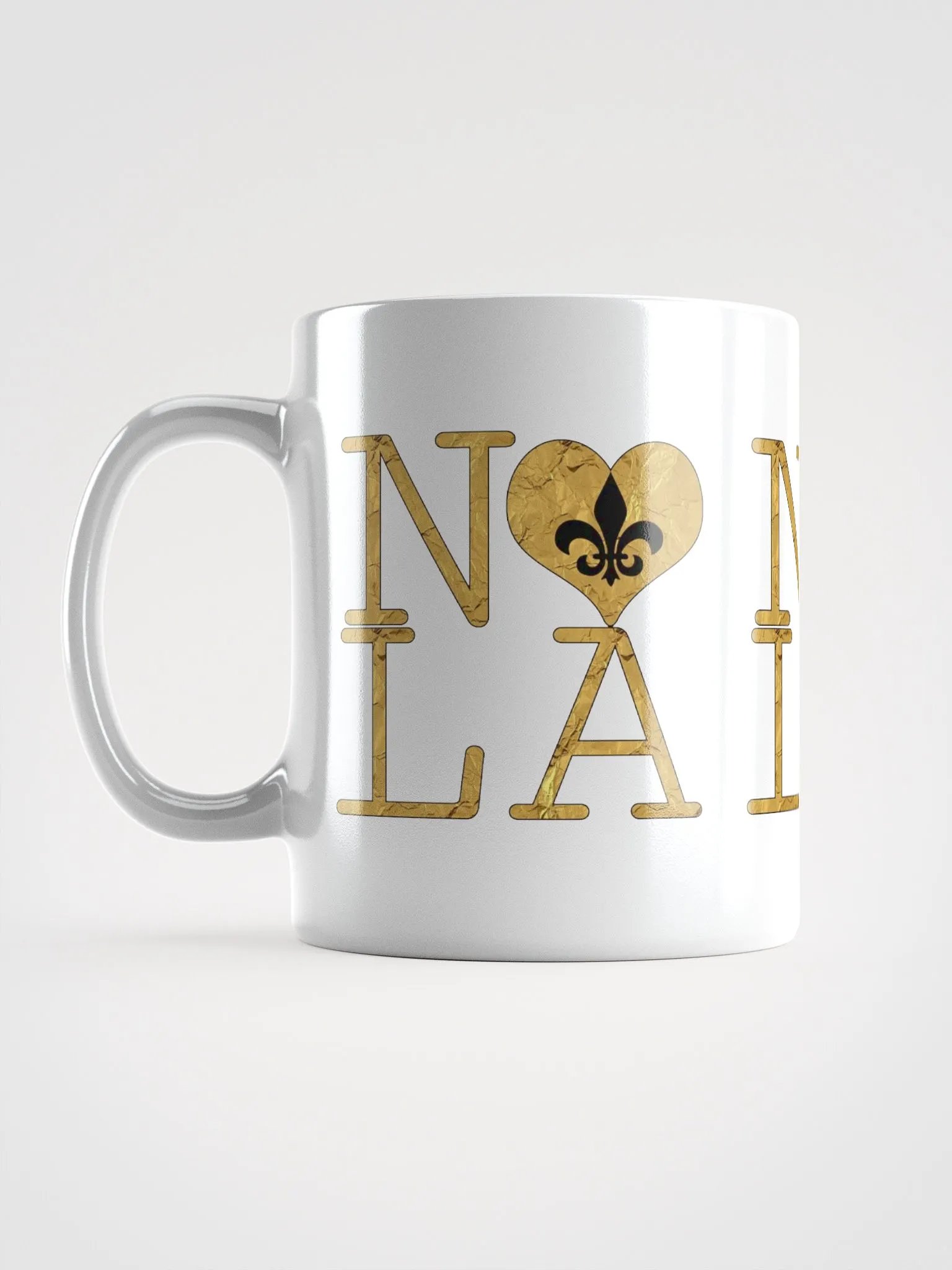 I LOVE NOLA **BIGSHOT MUG** (GOLD WRAP FULL OUTLINE) product image (17)