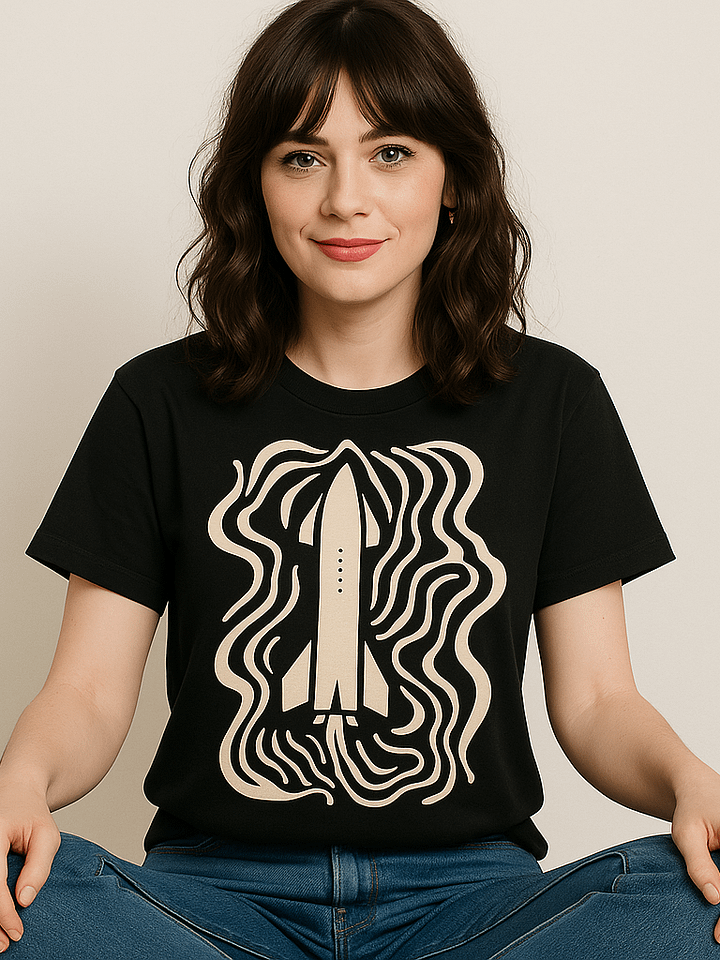 SpaceX Starship T-shirt. Abstract design product image (2)