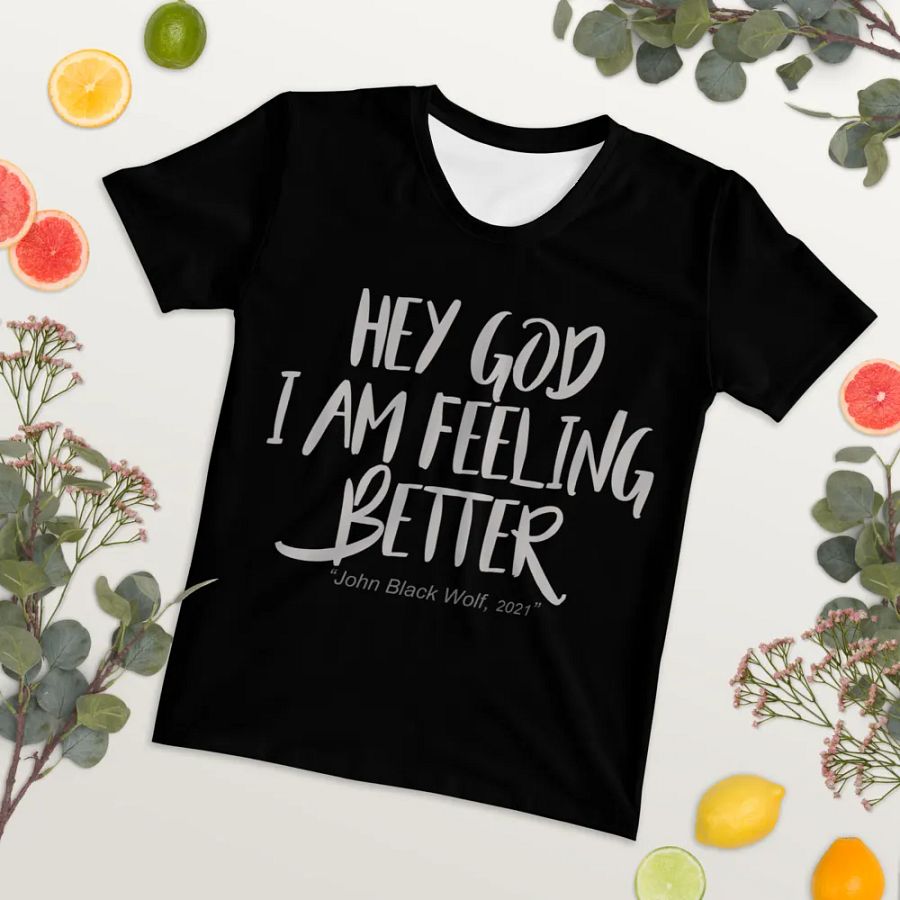 Hey God Women's All-Over Print Tee product image (4)